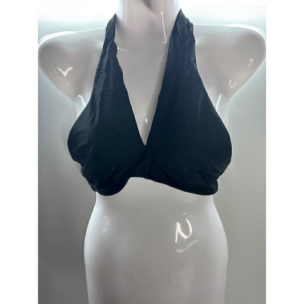 AERIE SWIMWEAR‎ Women's Black Halter bikini top XS NWT